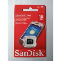 Sandisk 16 GB microSDHC Card  Memory card 