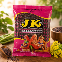 JK Sarsoo Red Mustard Seeds 50g | Premium Whole Red Mustard (Rai) for Cooking & Pickling