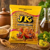 JK Yellow Mustard Seeds (Sarsoo Yellow) 50g | Premium Quality Rai Seeds