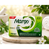 Margo Neem Bathing Soap with Vitamin E Moisturisers 75g | Natural Neem Soap