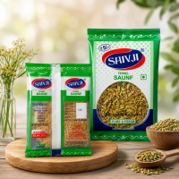 SHIVJI Fennel Saunf 50g | Premium Fresh Fennel Seeds for Mouth Freshener & Cooking