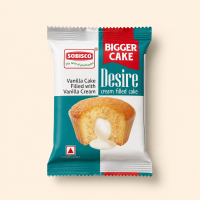 Sobisco Desire Vanilla Cream Filled Cake 18g | Soft Vanilla Snack Cake